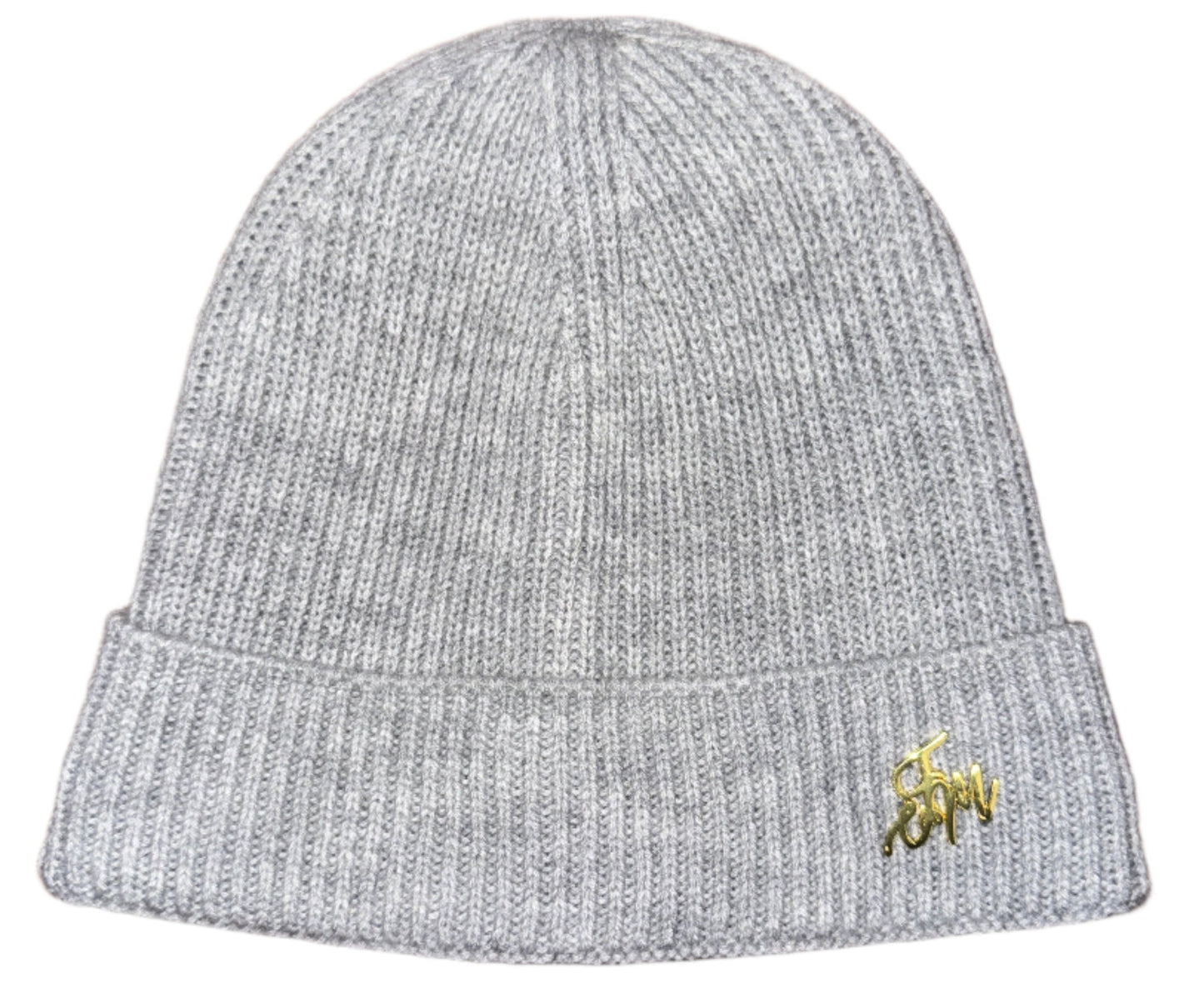 FM LUXE BEANIE (GRAY & GOLD)