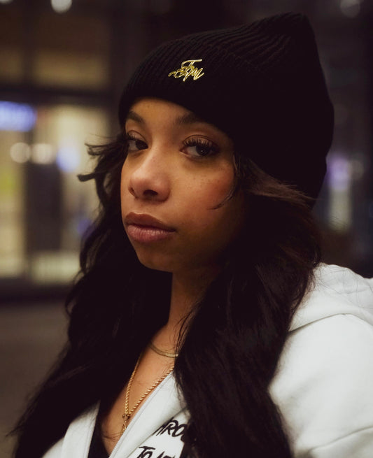 FM LUXE BEANIE (GOLD)